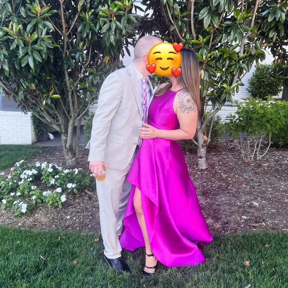 LULU's Chic Minimalist Modern Special Event Sexy High Low Hem Dress - Picture 5 of 5